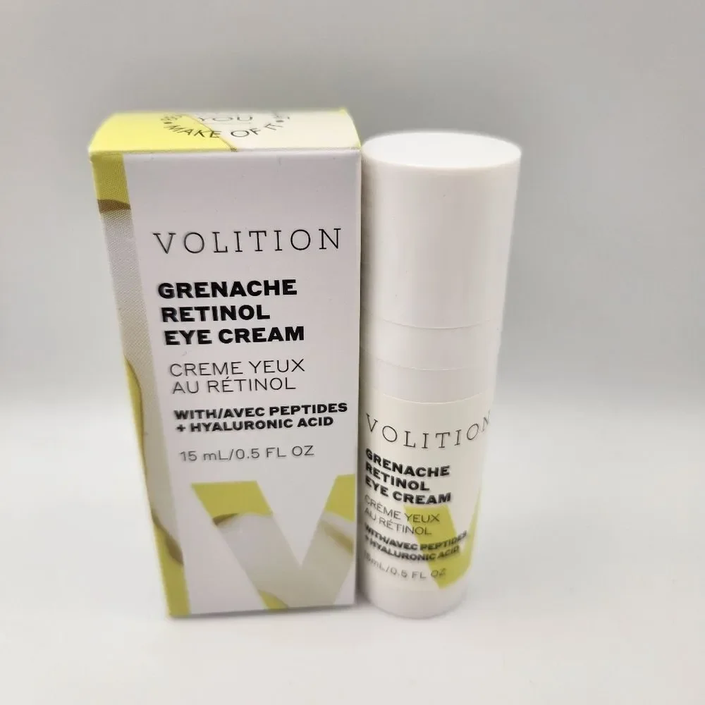 Volition Grenache Retinol Eye Cream Hydrates and Soothes 0.5 fl.oz